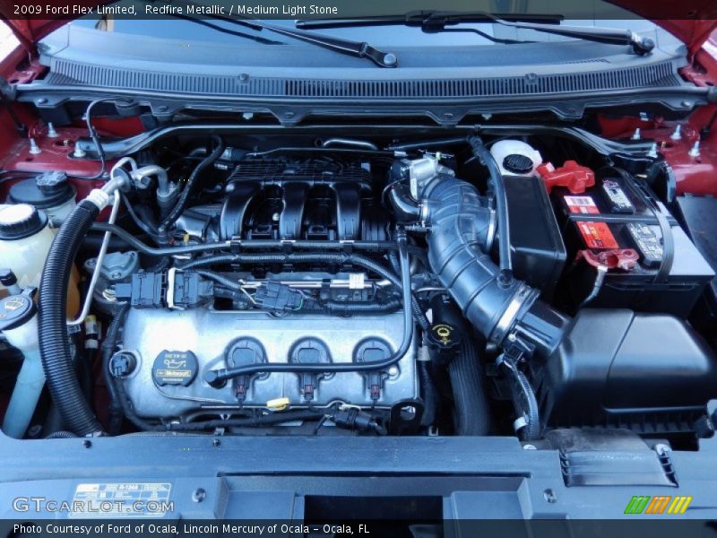Redfire Metallic / Medium Light Stone 2009 Ford Flex Limited