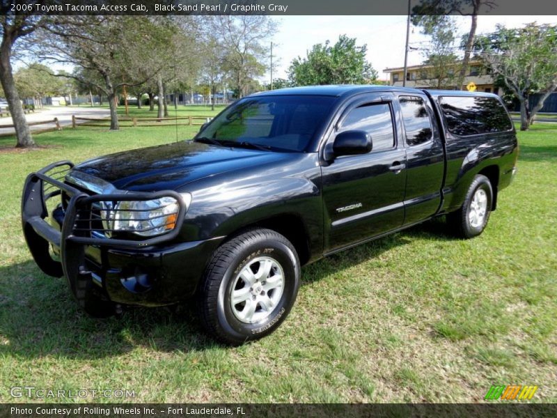 Black Sand Pearl / Graphite Gray 2006 Toyota Tacoma Access Cab