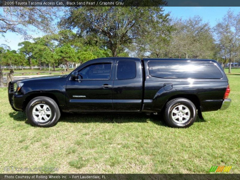 Black Sand Pearl / Graphite Gray 2006 Toyota Tacoma Access Cab