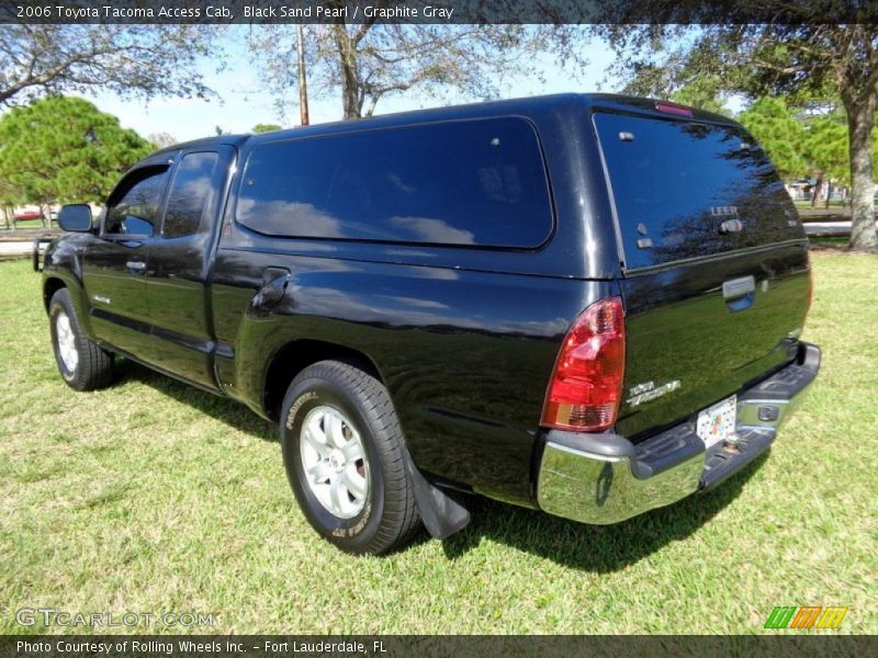 Black Sand Pearl / Graphite Gray 2006 Toyota Tacoma Access Cab