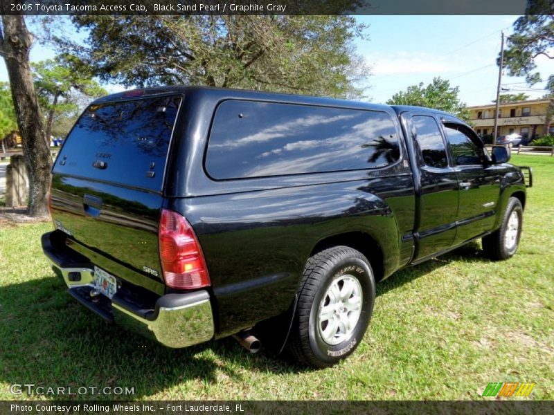 Black Sand Pearl / Graphite Gray 2006 Toyota Tacoma Access Cab