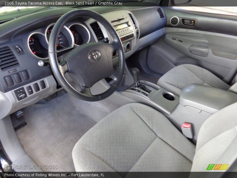 Black Sand Pearl / Graphite Gray 2006 Toyota Tacoma Access Cab