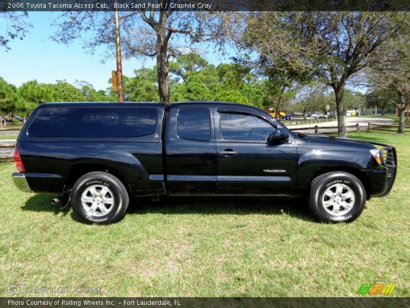 Black Sand Pearl / Graphite Gray 2006 Toyota Tacoma Access Cab