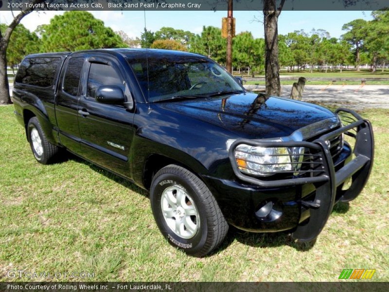 Black Sand Pearl / Graphite Gray 2006 Toyota Tacoma Access Cab