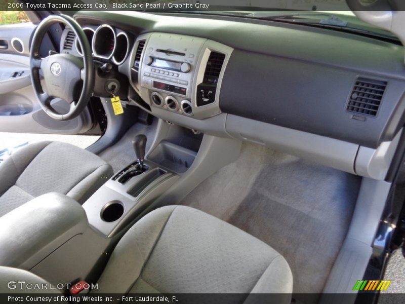 Black Sand Pearl / Graphite Gray 2006 Toyota Tacoma Access Cab