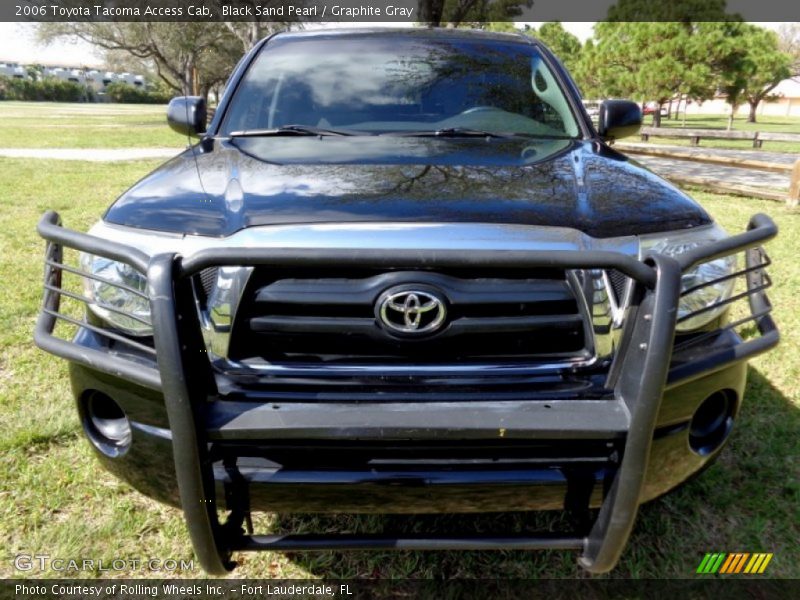 Black Sand Pearl / Graphite Gray 2006 Toyota Tacoma Access Cab