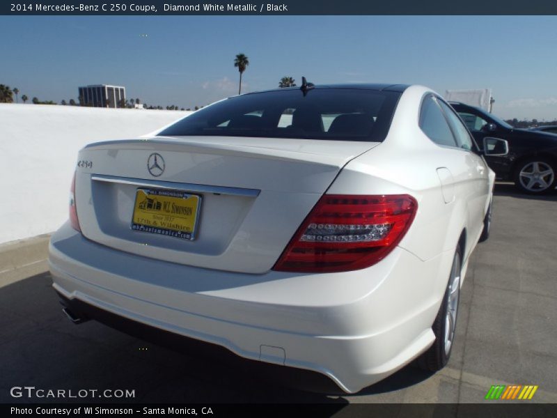 Diamond White Metallic / Black 2014 Mercedes-Benz C 250 Coupe