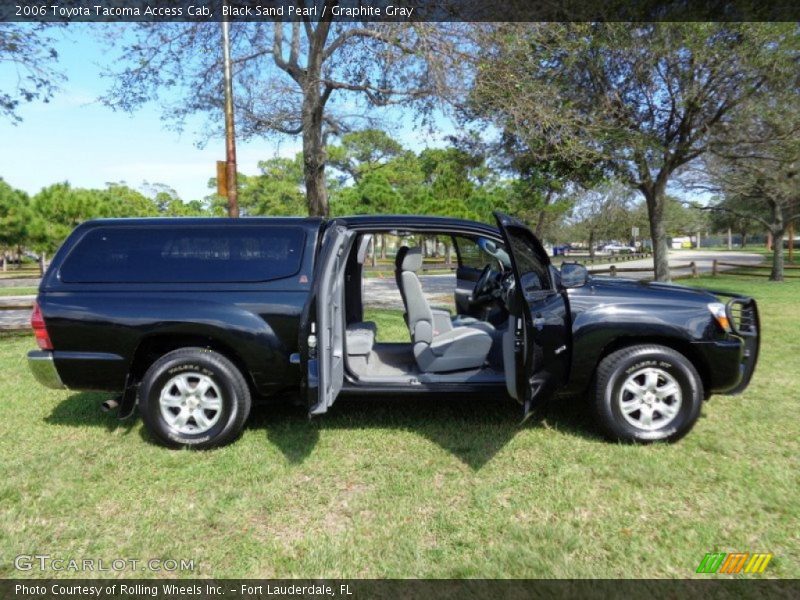 Black Sand Pearl / Graphite Gray 2006 Toyota Tacoma Access Cab