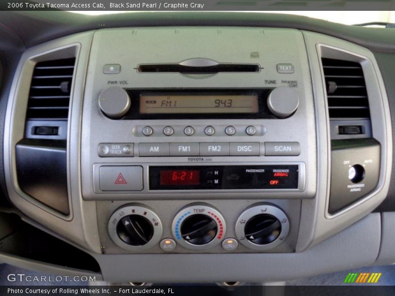 Black Sand Pearl / Graphite Gray 2006 Toyota Tacoma Access Cab