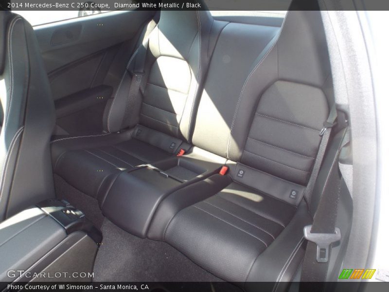 Diamond White Metallic / Black 2014 Mercedes-Benz C 250 Coupe