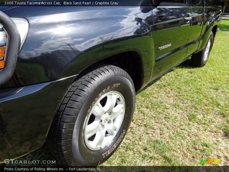 Black Sand Pearl / Graphite Gray 2006 Toyota Tacoma Access Cab