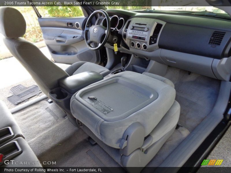 Black Sand Pearl / Graphite Gray 2006 Toyota Tacoma Access Cab