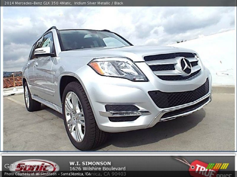 Iridium Silver Metallic / Black 2014 Mercedes-Benz GLK 350 4Matic