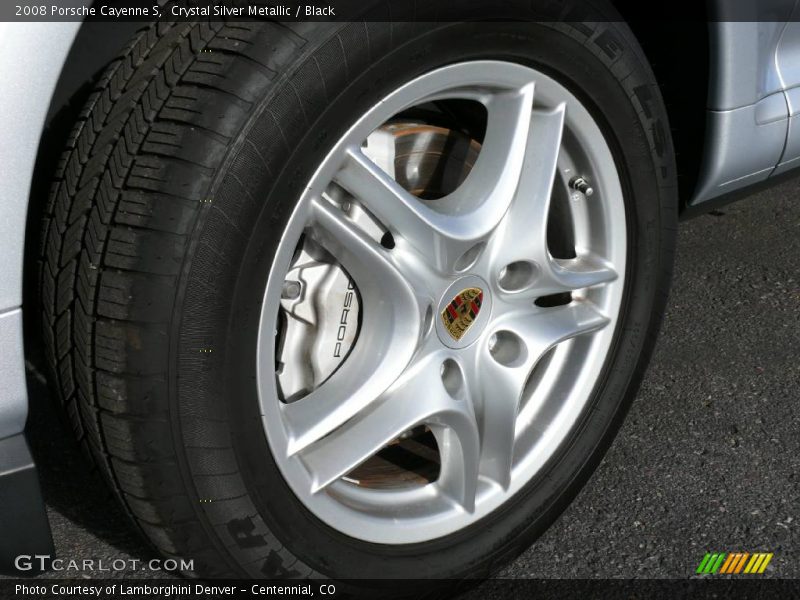 Crystal Silver Metallic / Black 2008 Porsche Cayenne S