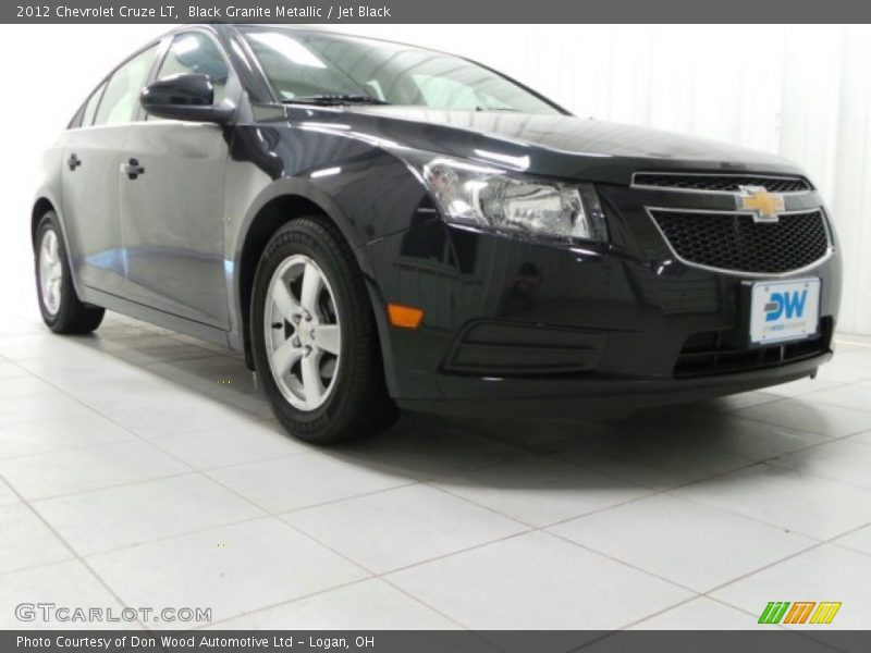 Black Granite Metallic / Jet Black 2012 Chevrolet Cruze LT