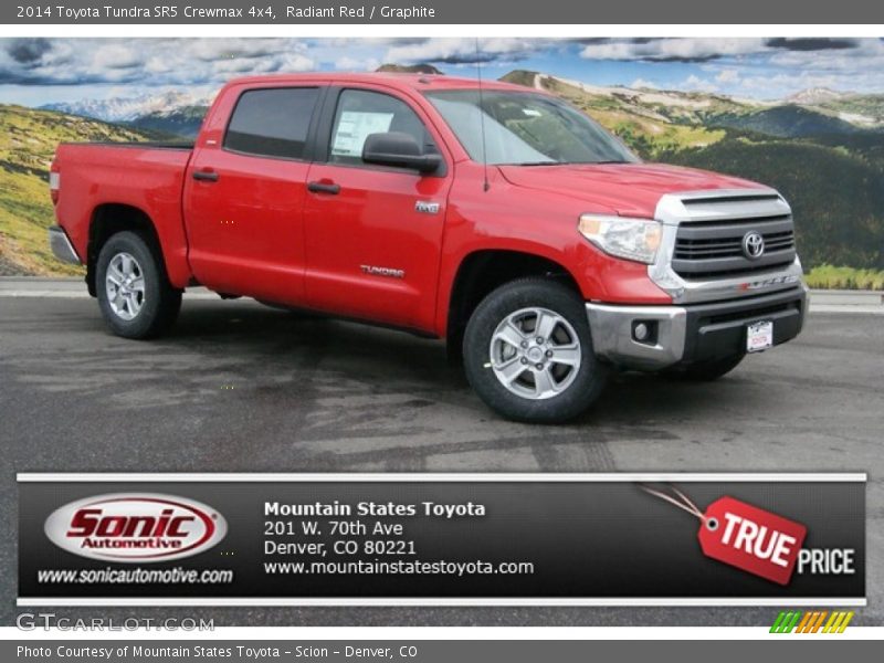 Radiant Red / Graphite 2014 Toyota Tundra SR5 Crewmax 4x4