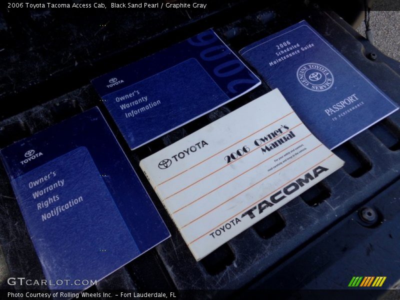 Black Sand Pearl / Graphite Gray 2006 Toyota Tacoma Access Cab