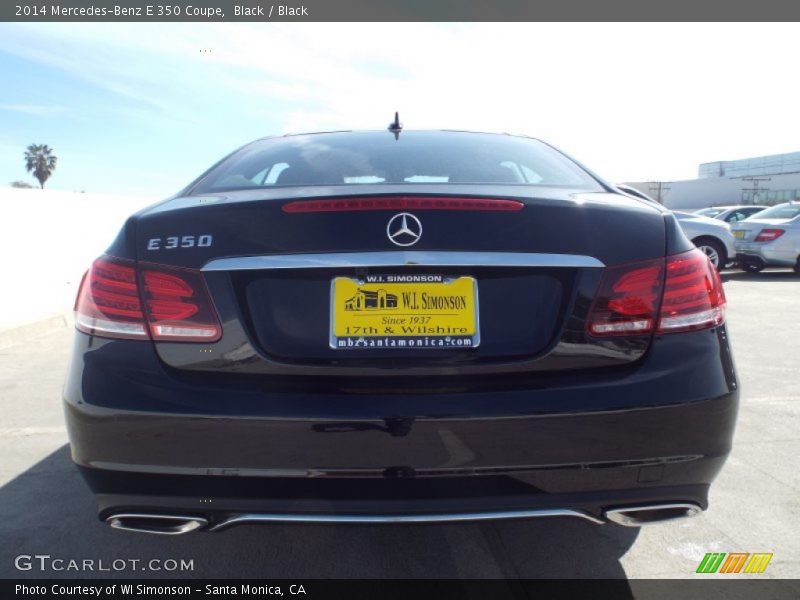 Black / Black 2014 Mercedes-Benz E 350 Coupe
