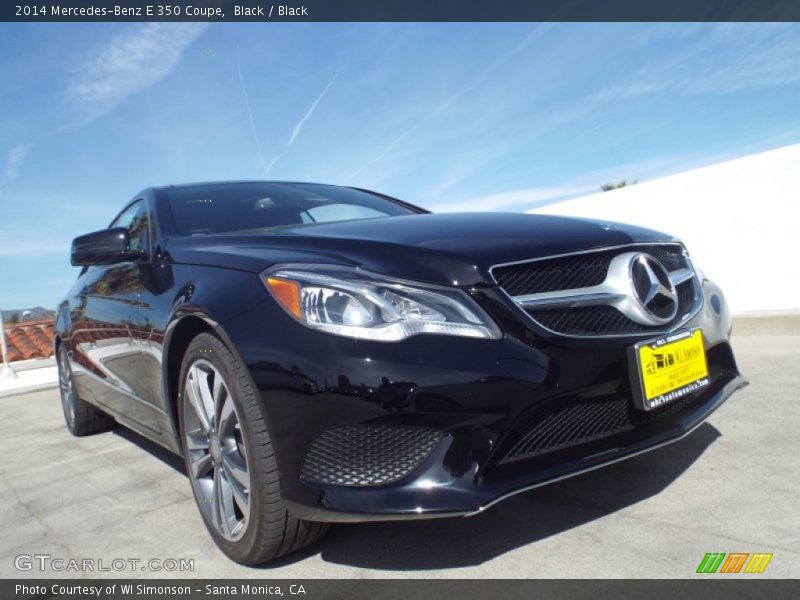 Black / Black 2014 Mercedes-Benz E 350 Coupe