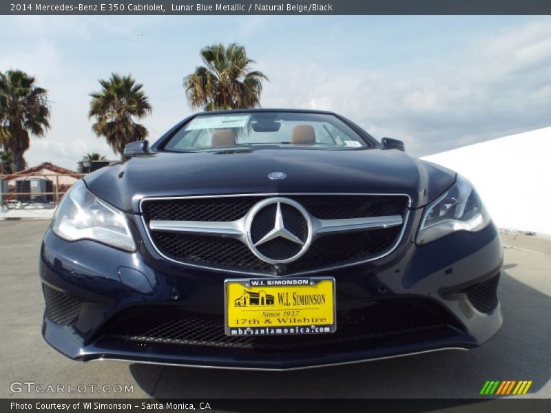 Lunar Blue Metallic / Natural Beige/Black 2014 Mercedes-Benz E 350 Cabriolet