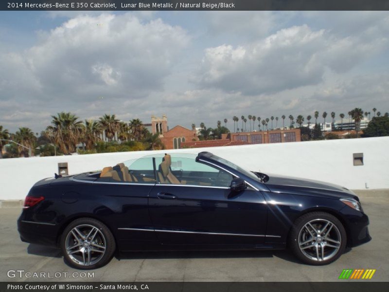 Lunar Blue Metallic / Natural Beige/Black 2014 Mercedes-Benz E 350 Cabriolet