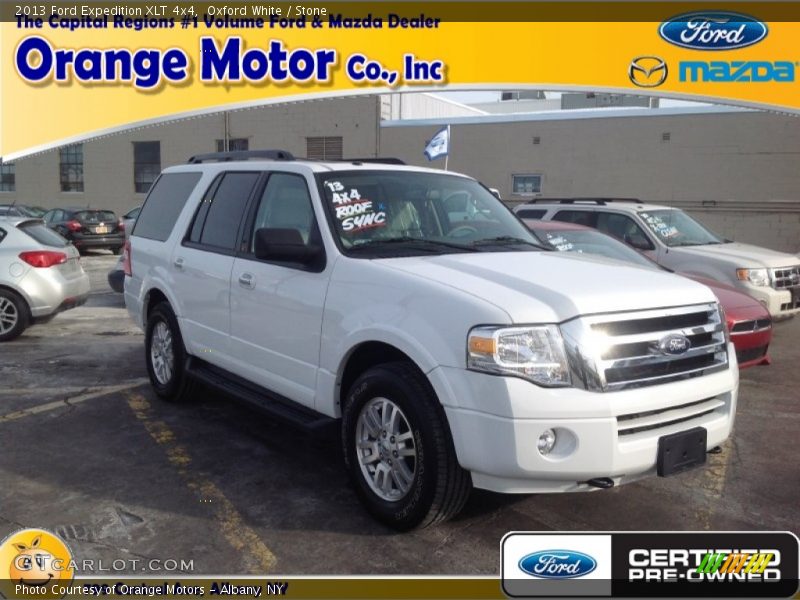 Oxford White / Stone 2013 Ford Expedition XLT 4x4