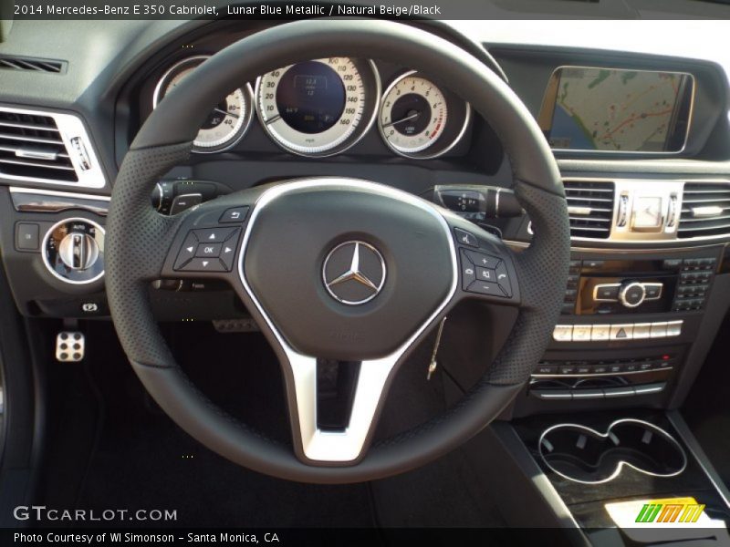 Lunar Blue Metallic / Natural Beige/Black 2014 Mercedes-Benz E 350 Cabriolet