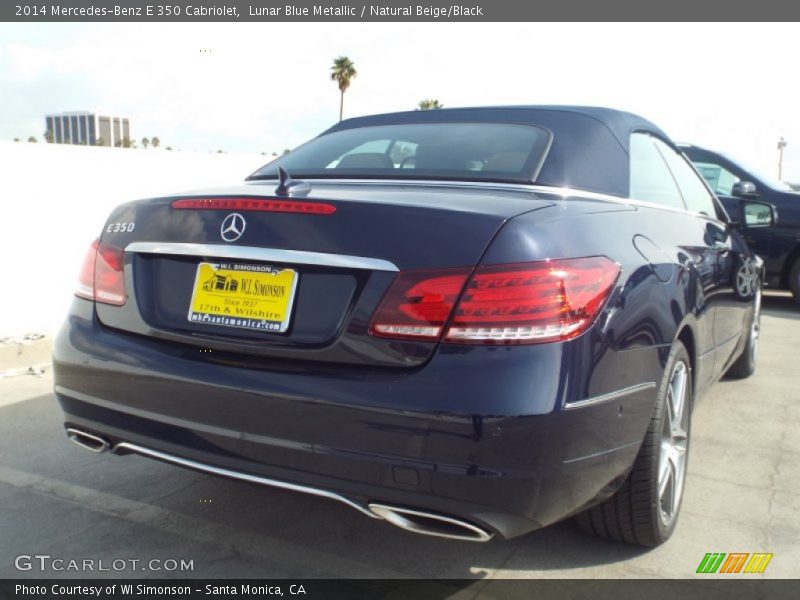 Lunar Blue Metallic / Natural Beige/Black 2014 Mercedes-Benz E 350 Cabriolet