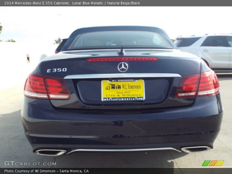 Lunar Blue Metallic / Natural Beige/Black 2014 Mercedes-Benz E 350 Cabriolet