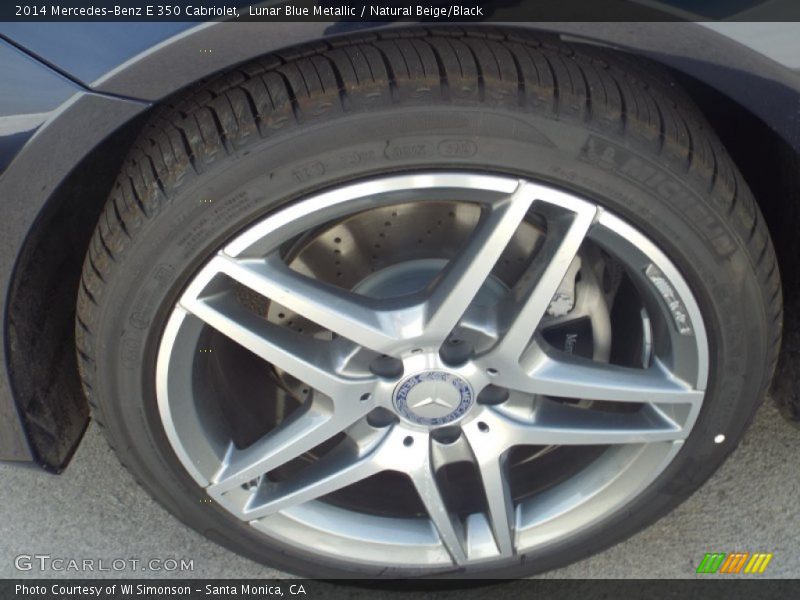 Lunar Blue Metallic / Natural Beige/Black 2014 Mercedes-Benz E 350 Cabriolet
