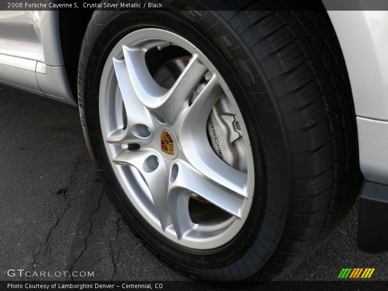 Crystal Silver Metallic / Black 2008 Porsche Cayenne S