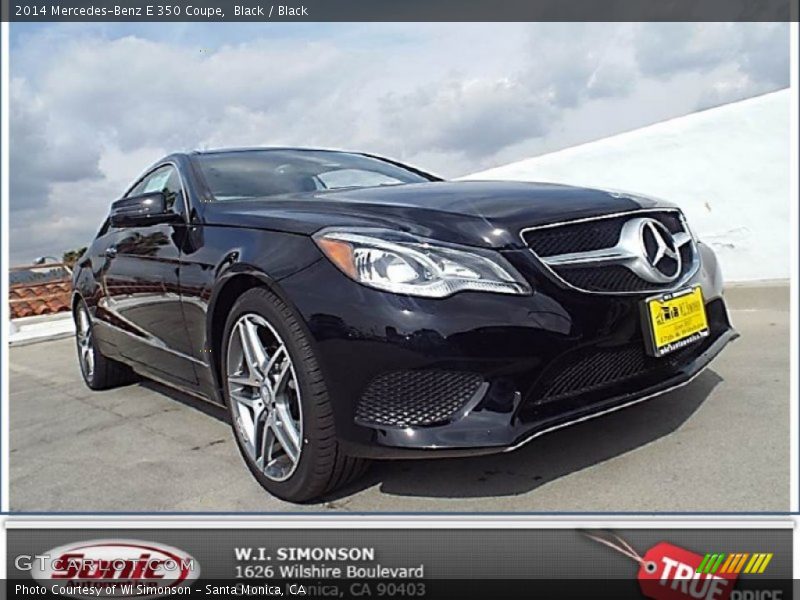 Black / Black 2014 Mercedes-Benz E 350 Coupe