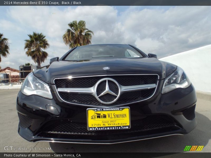 Black / Black 2014 Mercedes-Benz E 350 Coupe