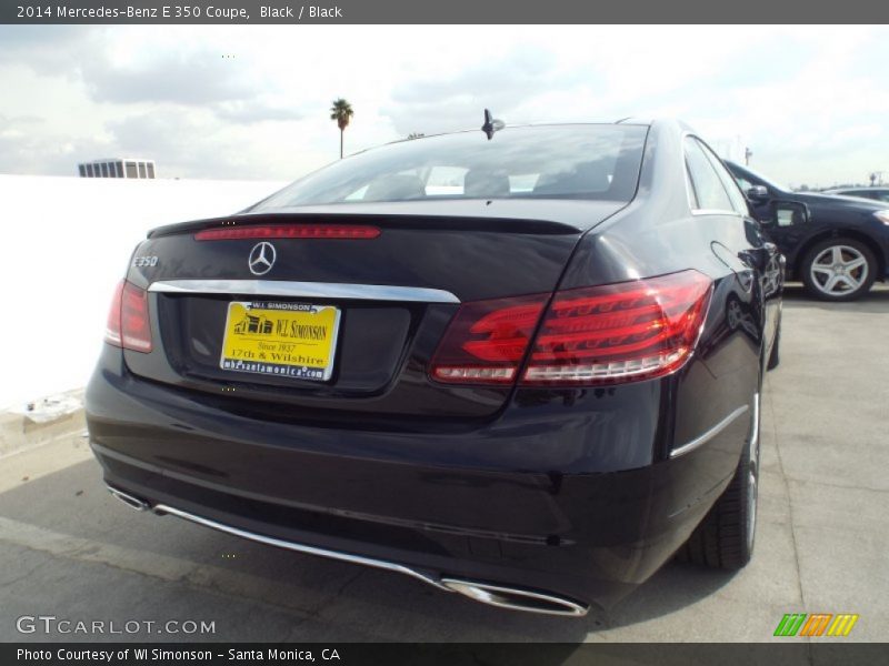 Black / Black 2014 Mercedes-Benz E 350 Coupe