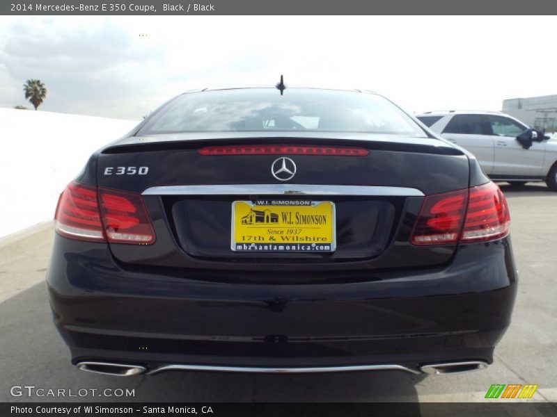 Black / Black 2014 Mercedes-Benz E 350 Coupe