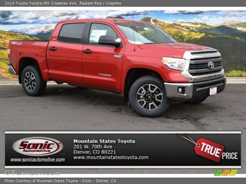 Radiant Red / Graphite 2014 Toyota Tundra SR5 Crewmax 4x4