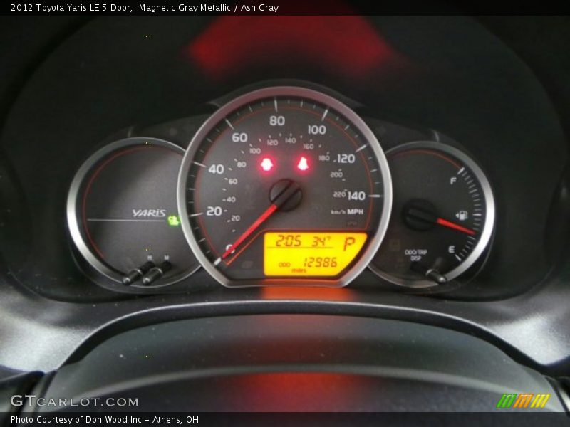 Magnetic Gray Metallic / Ash Gray 2012 Toyota Yaris LE 5 Door