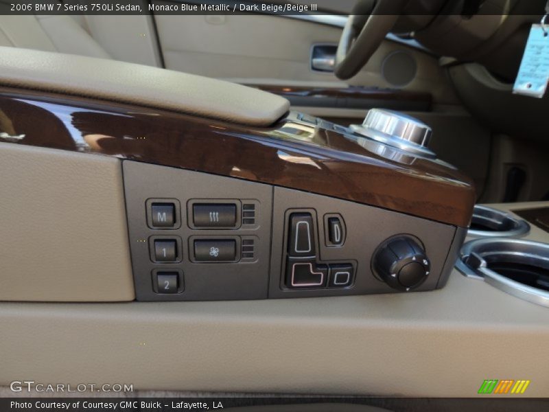 Monaco Blue Metallic / Dark Beige/Beige III 2006 BMW 7 Series 750Li Sedan