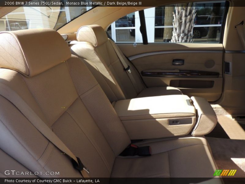 Monaco Blue Metallic / Dark Beige/Beige III 2006 BMW 7 Series 750Li Sedan