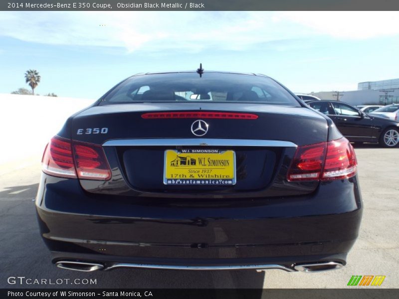 Obsidian Black Metallic / Black 2014 Mercedes-Benz E 350 Coupe
