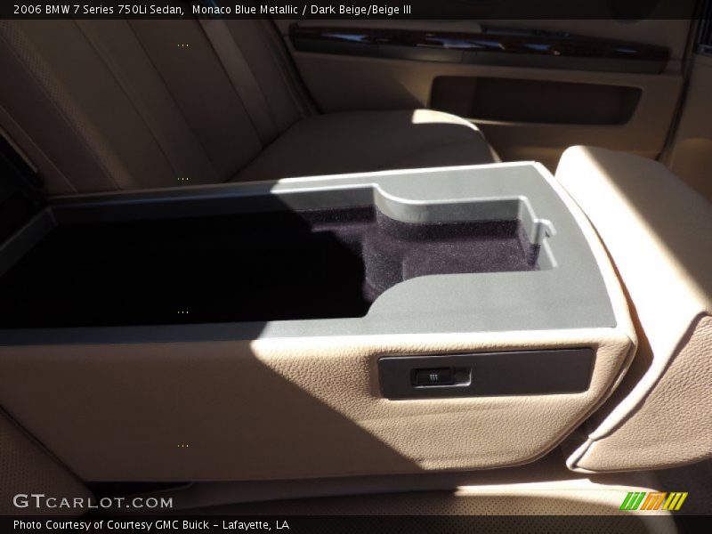 Monaco Blue Metallic / Dark Beige/Beige III 2006 BMW 7 Series 750Li Sedan