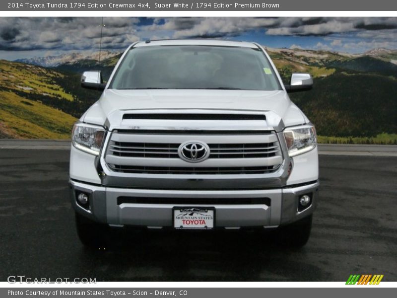 Super White / 1794 Edition Premium Brown 2014 Toyota Tundra 1794 Edition Crewmax 4x4