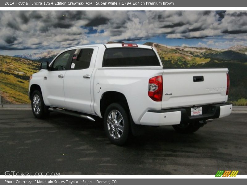 Super White / 1794 Edition Premium Brown 2014 Toyota Tundra 1794 Edition Crewmax 4x4