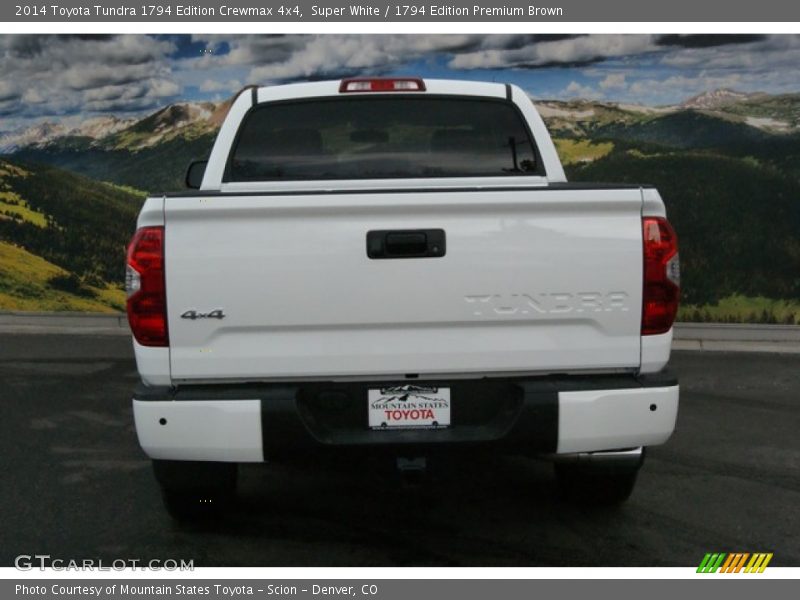 Super White / 1794 Edition Premium Brown 2014 Toyota Tundra 1794 Edition Crewmax 4x4