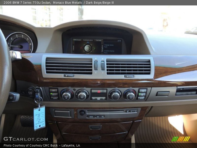 Monaco Blue Metallic / Dark Beige/Beige III 2006 BMW 7 Series 750Li Sedan