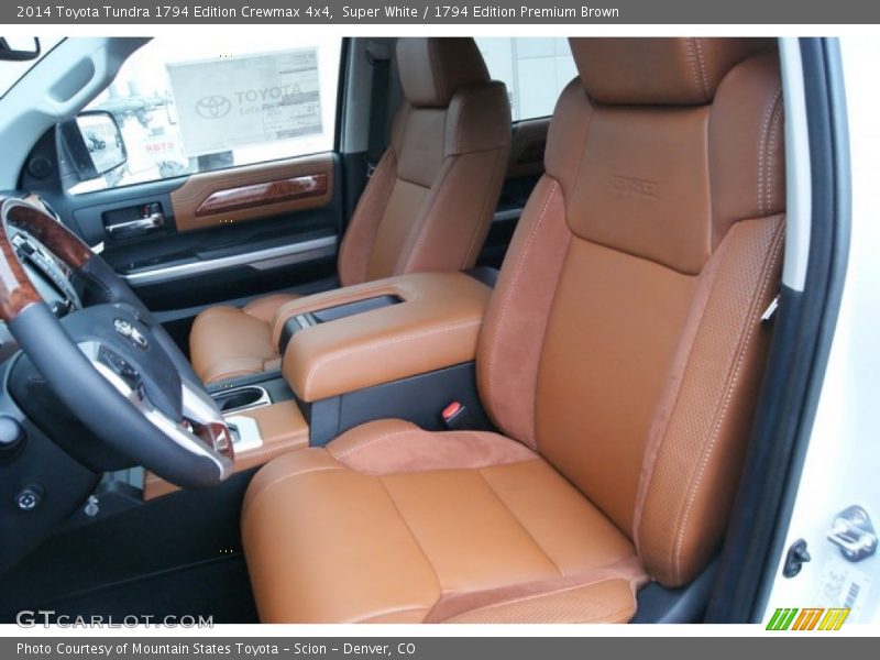 Super White / 1794 Edition Premium Brown 2014 Toyota Tundra 1794 Edition Crewmax 4x4