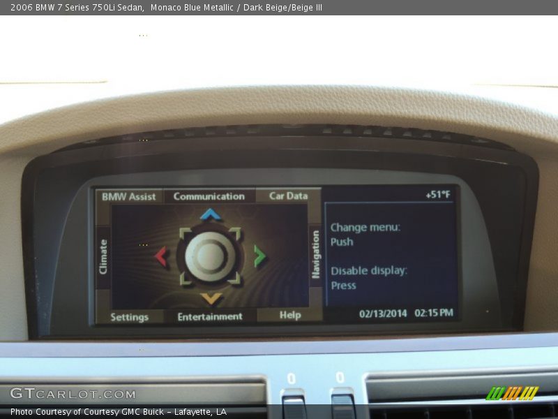 Monaco Blue Metallic / Dark Beige/Beige III 2006 BMW 7 Series 750Li Sedan