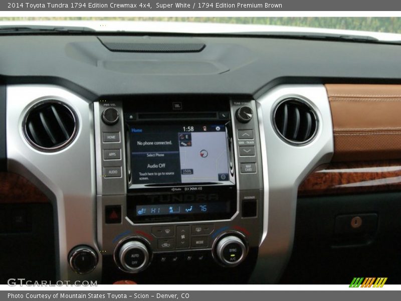 Super White / 1794 Edition Premium Brown 2014 Toyota Tundra 1794 Edition Crewmax 4x4