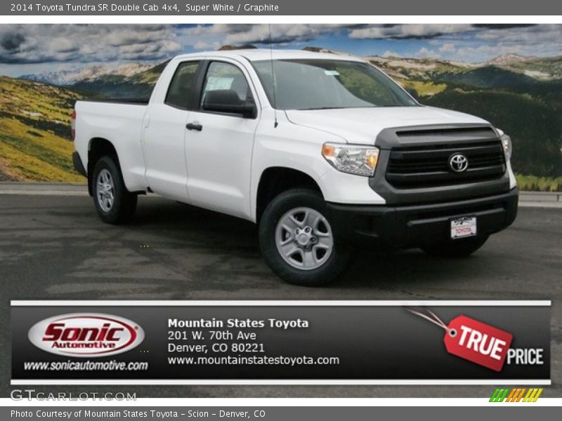 Super White / Graphite 2014 Toyota Tundra SR Double Cab 4x4
