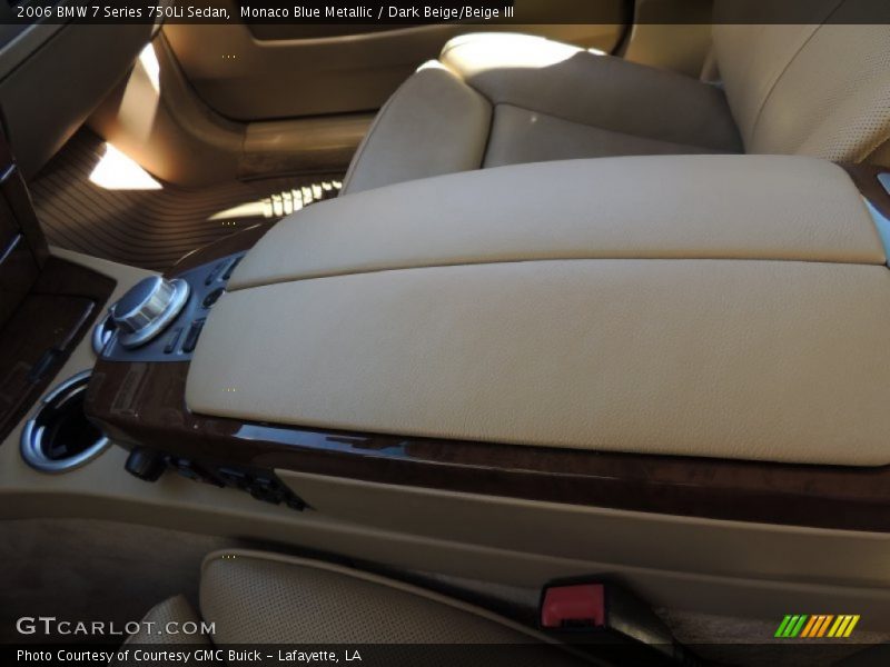 Monaco Blue Metallic / Dark Beige/Beige III 2006 BMW 7 Series 750Li Sedan